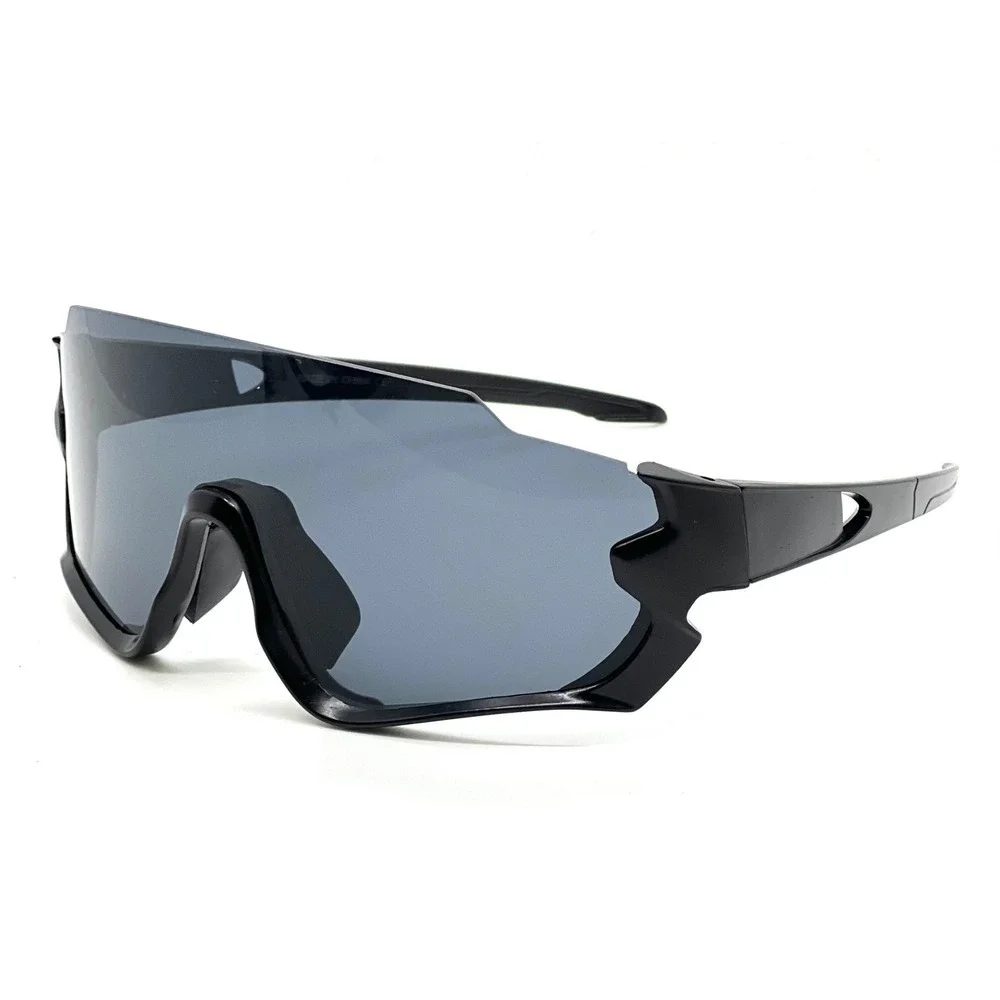 Shield Sunglasses Sport Black Cycling Running Glasses‎ Windproof UV Protection